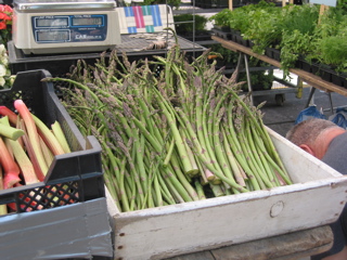 Fresh asparagus.