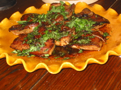 Vincent’s family’s Easter liver dish.