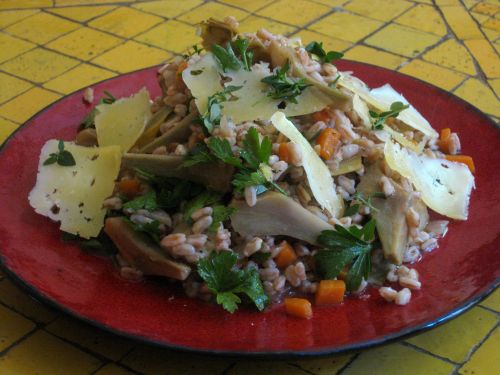 farro artichokes