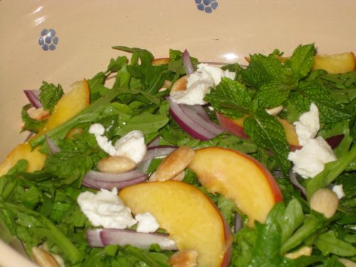 peach salad peach salad