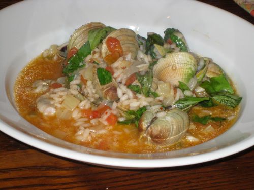 clam risotto